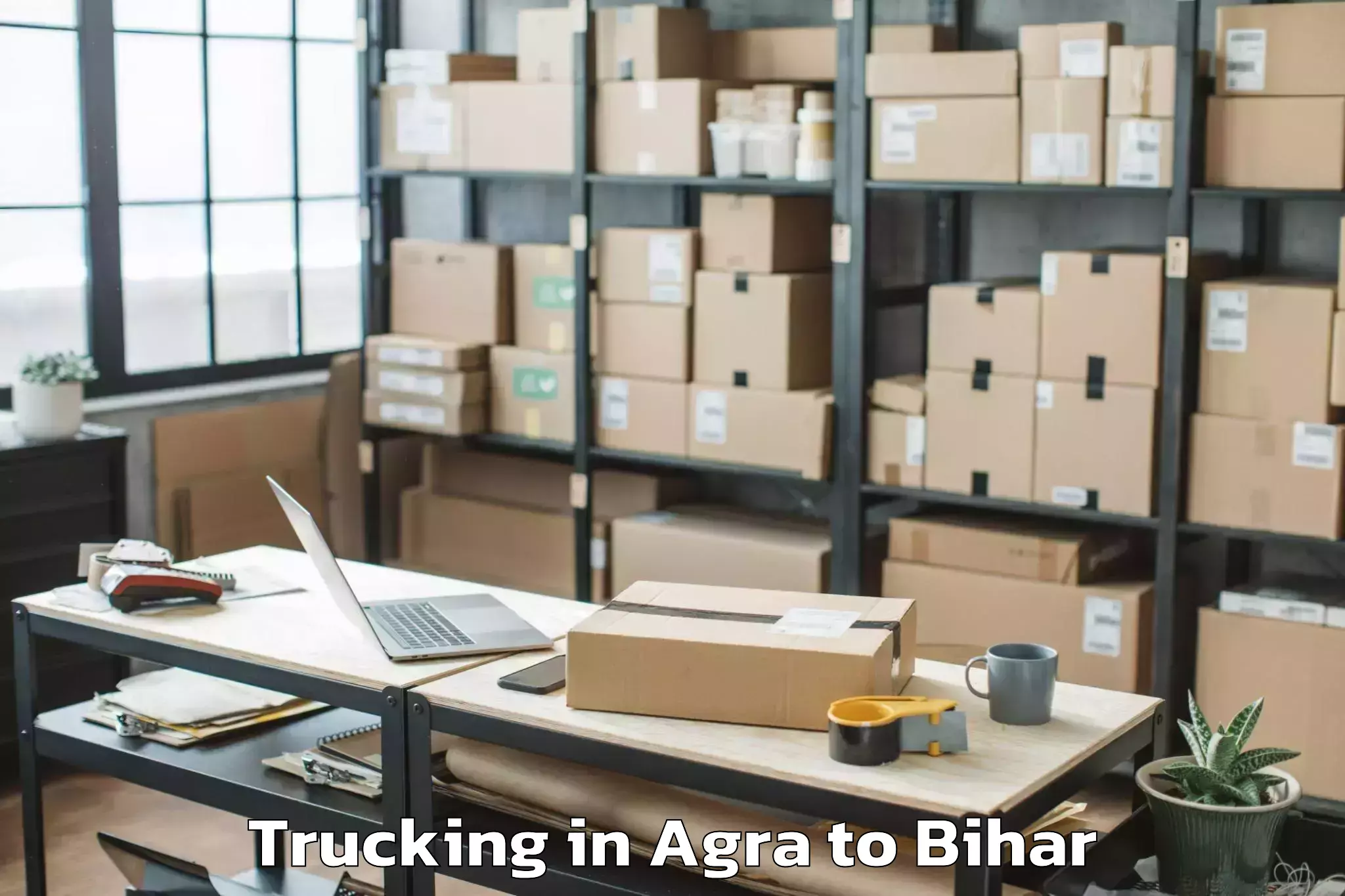 Discover Agra to Barahiya Trucking